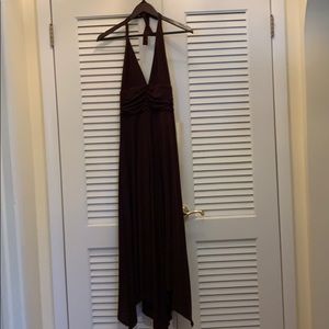 BCBG Brown Halter Dress